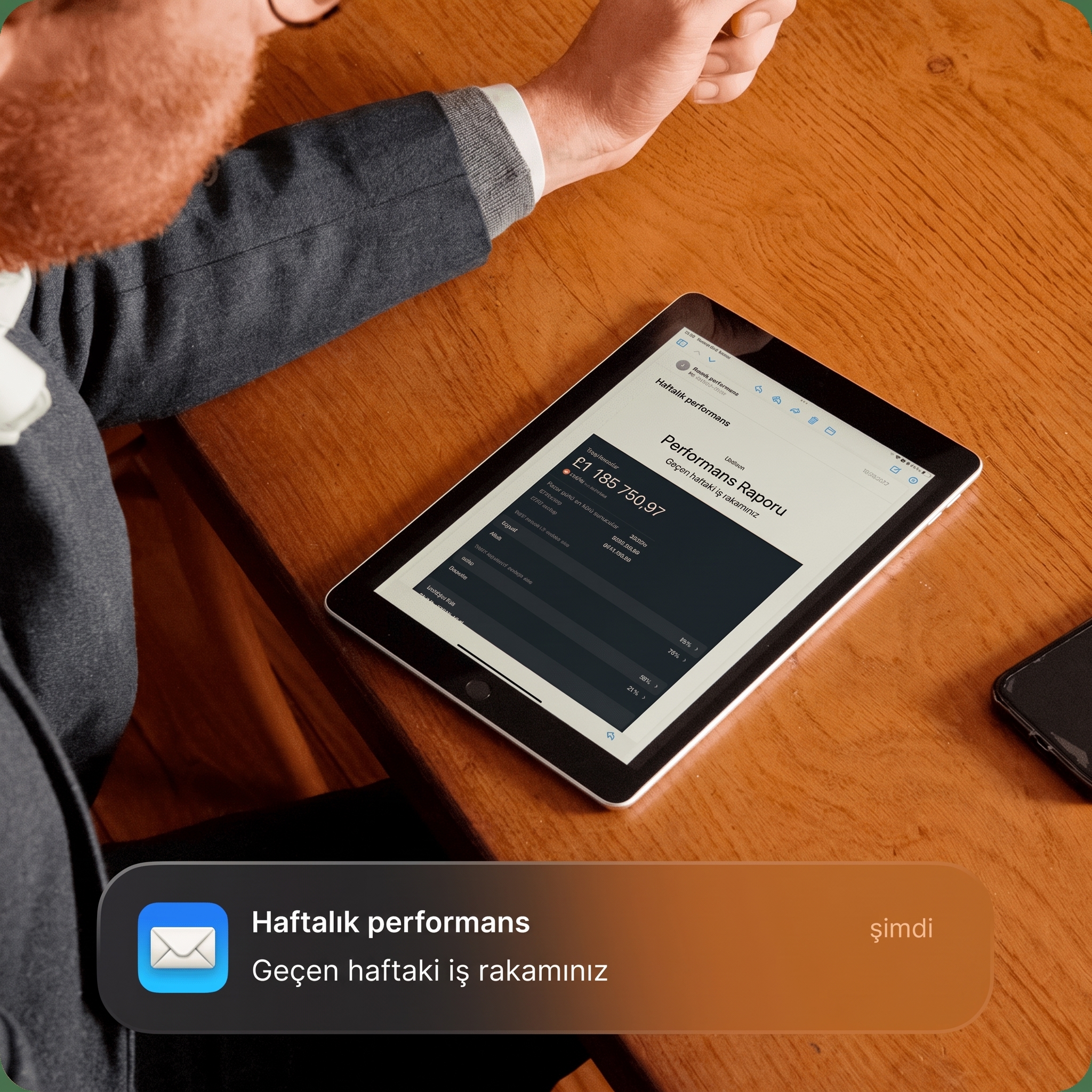 Tablette Truva haftalık işletme performansı raporu