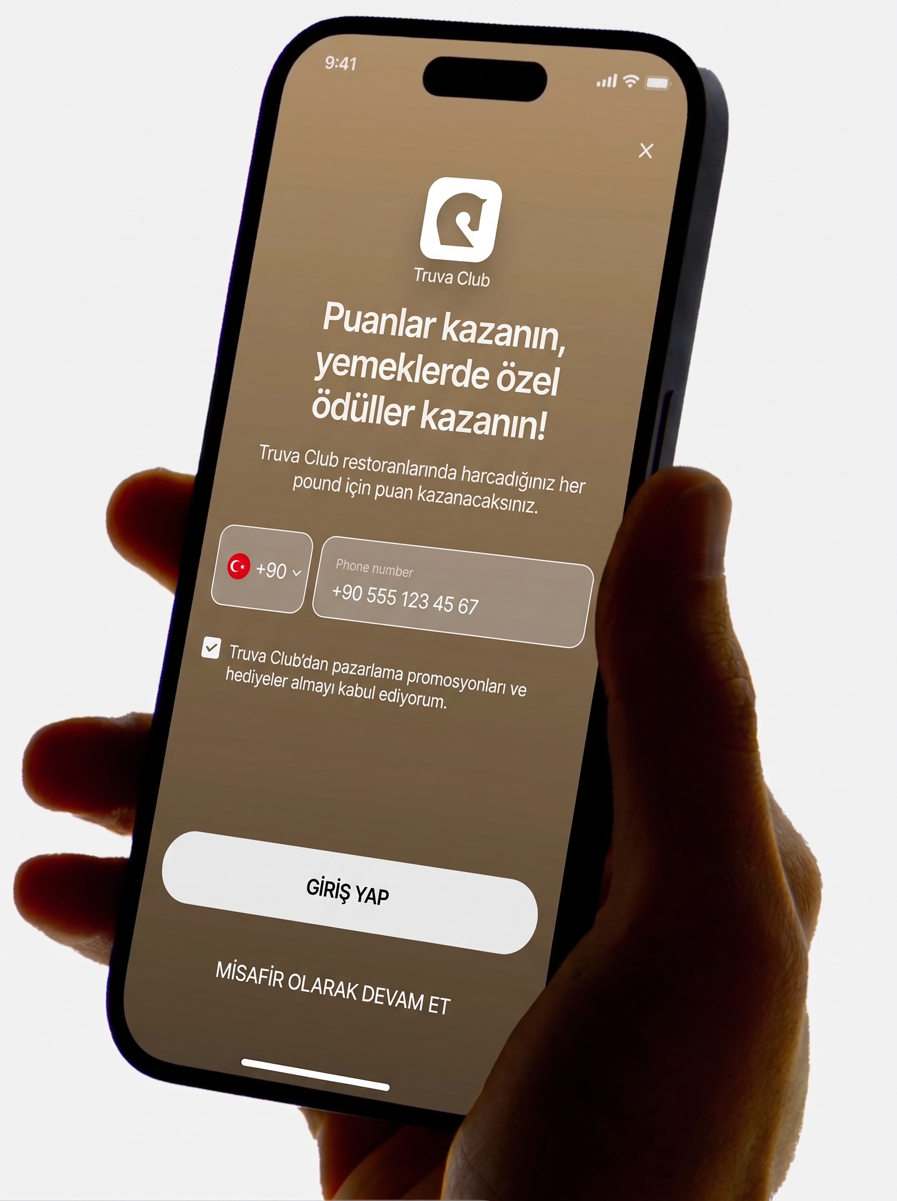 Truva Club katılım ekranı