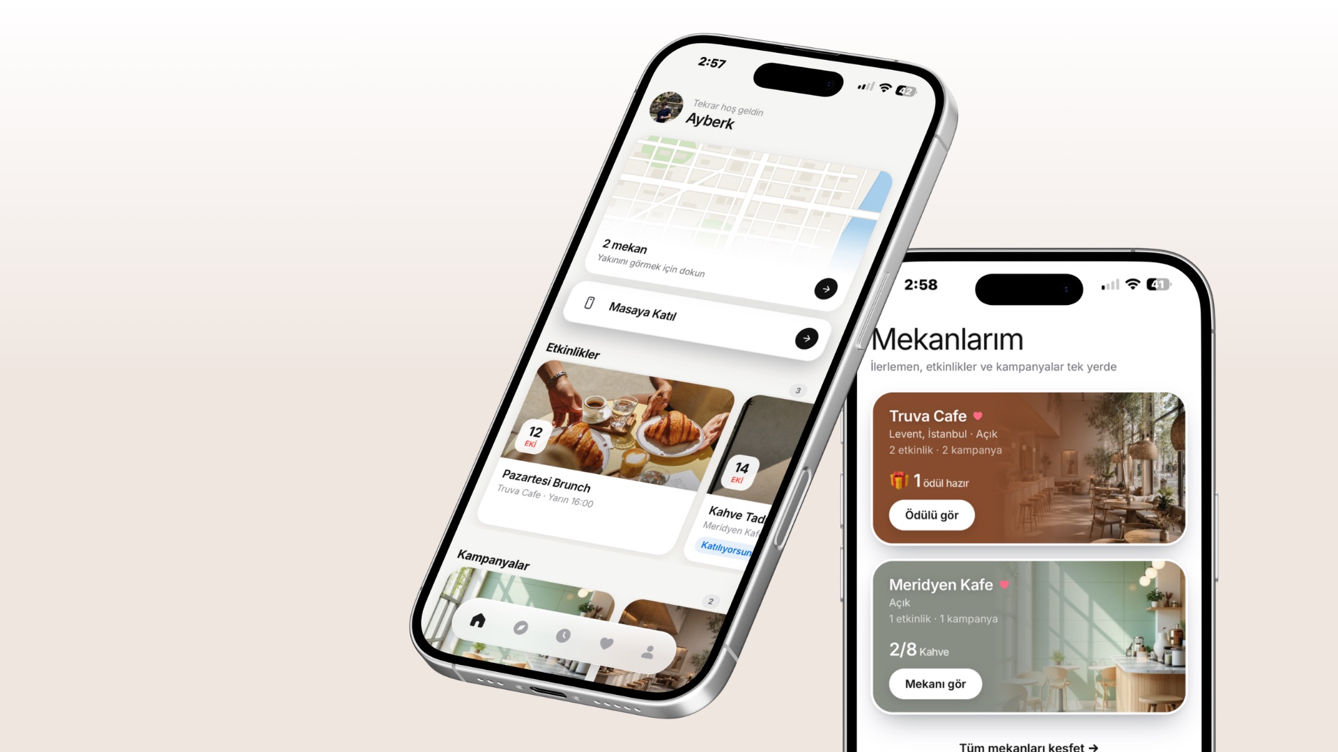Truva Club misafir platformunun mobil ekranları
